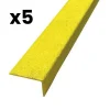 Lot de 5 Nez de marche POLYGRAIN XL 30x70x950 mm Jaune-Meiser Discount