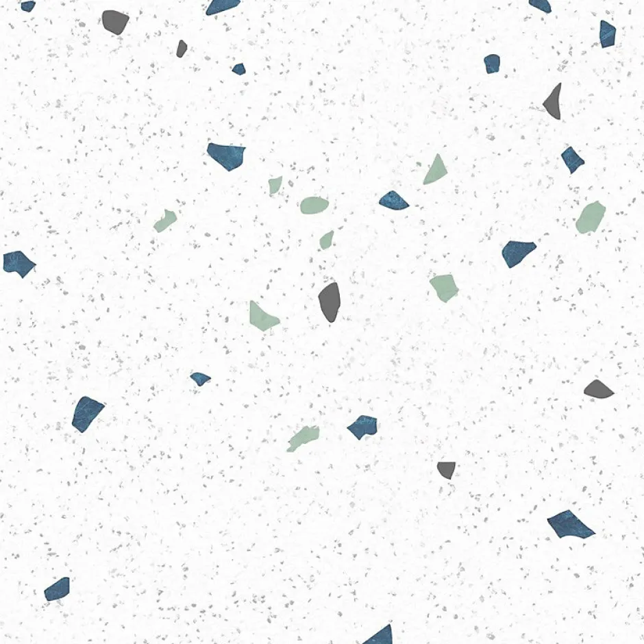 Lot de 2 panneaux de douche en aluminium (90x220 & 120x220 cm) + profilés blanc - Terrazzo Mineral - Multicolore-99Deco Outlet