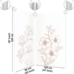 Lot de 2 panneaux de douche en aluminium (90x220 & 120x220 cm) + profilés blanc - Charme - Blanc-99Deco Outlet