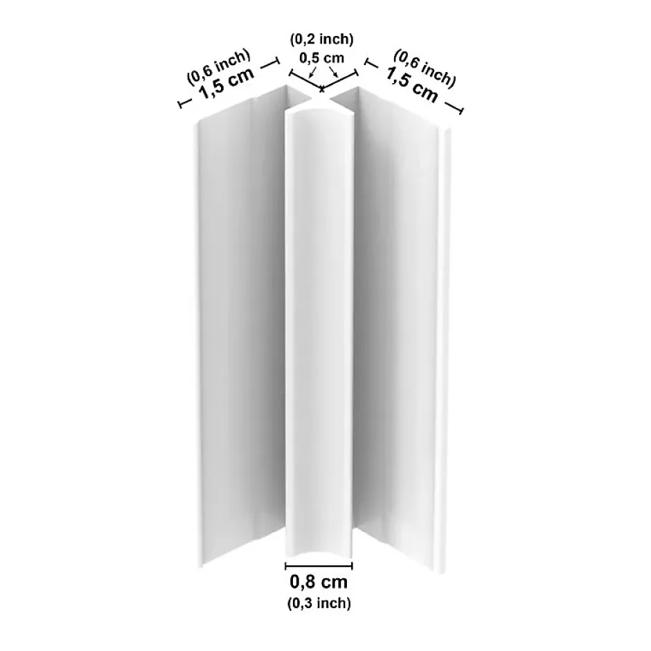 Lot de 2 panneaux de douche en aluminium (90x220 & 120x220 cm) + profilés blanc - Charme - Blanc-99Deco Outlet