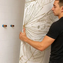 Lot de 2 panneaux de douche en PVC (90x220 & 120x220 cm) + profilés blanc - Lamnar Kola-99Deco Online