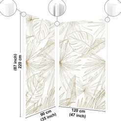 Lot de 2 panneaux de douche en PVC (90x220 & 120x220 cm) + profilés blanc - Lamnar Kola-99Deco Online