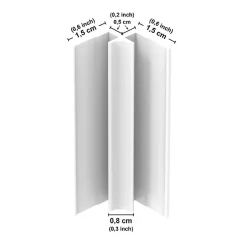 Lot de 2 panneaux de douche en PVC (90x220 & 120x220 cm) + profilés blanc - Lamnar Kola-99Deco Online