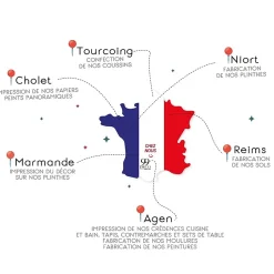 99Deco Lot de 2 panneaux de douche en aluminium (90x220 & 120x220 cm) + profilés blanc - Charme - Vert