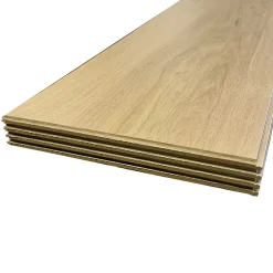 Forestea Lot de 4 panneaux "lisses" chêne clair 2500 x 300 x 10 mm