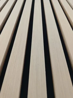 Lot de 2 Panneaux Muraux Décoratifs Acoustiques Bois MDF 120x60cm Chêne clair AntiBruit, Facile à Poser-AICA Sanitaire Hot