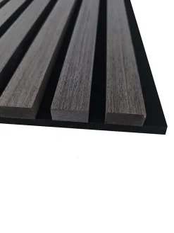 Lot de 2 Panneaux Muraux Décoratifs Acoustiques Bois MDF 260x30cm Chêne grisé AntiBruit, Facile à Poser-AICA Sanitaire Clearance