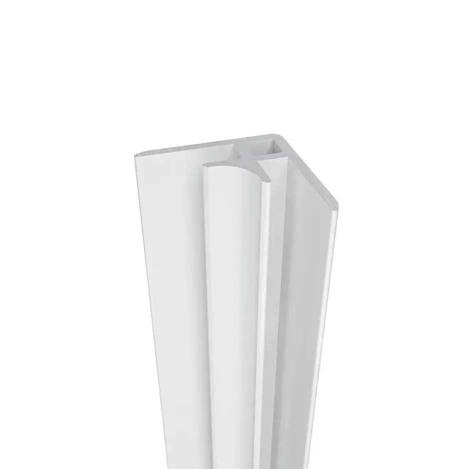 Lot de 2 panneaux muraux de douche Ivoire mural aluminium avec 3 profiles - L.100 x L.120 x H.210 cm - Étanche,facile à nettoyer-AICA Sanitaire Discount