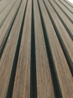 Lot de 2 Panneaux Muraux Décoratifs Acoustiques Bois MDF 120x60cm Noyer AntiBruit, Facile à Poser-AICA Sanitaire Clearance