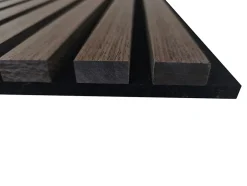 Lot de 2 Panneaux Muraux Décoratifs Acoustiques Bois MDF 120x60cm Noyer AntiBruit, Facile à Poser-AICA Sanitaire Clearance