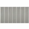 Decoon Lot de 7 Panneaux muraux tasseaux bois 120 x 30 x 1,9 cm - Tête de lit - Lamelles décor marbre blanc / feutrine noir - 2,52m²