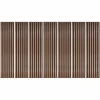 Decoon Lot de 7 Panneaux muraux tasseaux bois 120 x 30 x 1,9 cm - Pack tête de lit - Lamelles rose gold / feutrine noir - 2,52m²