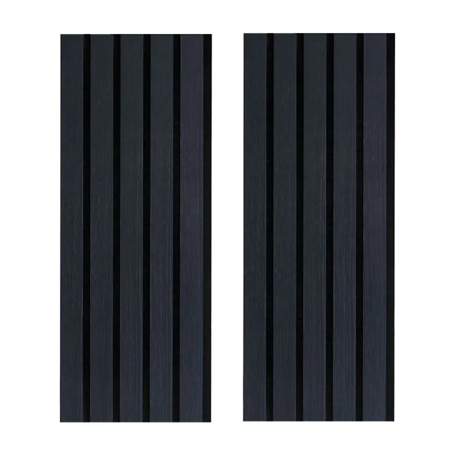 Lot de 2 panneaux tas Decowall Acoustic coul chêne lave sur feutrine 2600x300x17mm-Forestea Outlet