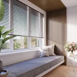 Lot de 2 panneaux tas Decowall Acoustic coul chêne rustique sur feutrine 2600x300x17mm-Forestea