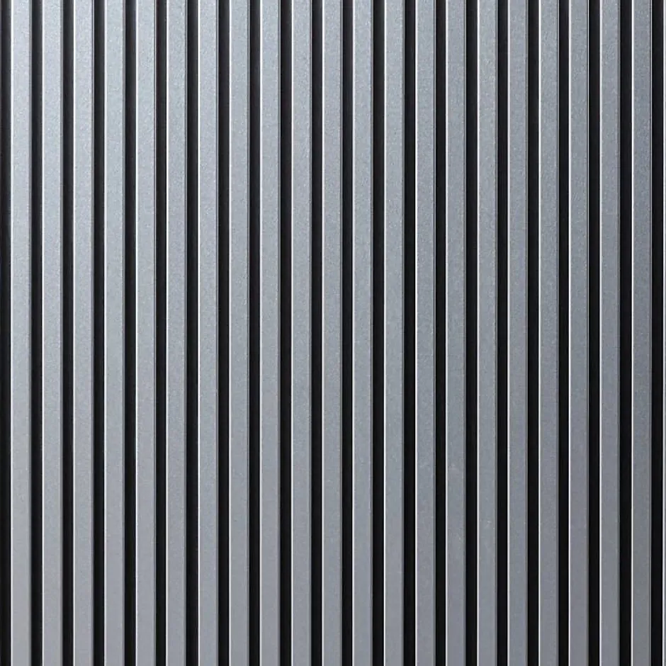 Lot de 2 Panneaux tasseaux bois 250 x 30 x 1,9 cm - alu/feutrine noir - 1,5m²-Decoon Clearance