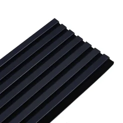 Lot de 2 Panneaux tasseaux bois 250 x 30 x 1,9 cm - bleu nuit/feutrine noir - 1,5m²-Decoon Discount