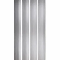 Decoon Lot de 4 Panneaux tasseaux bois 250 x 30 x 1,9 cm - alu/feutrine noir - 3m²