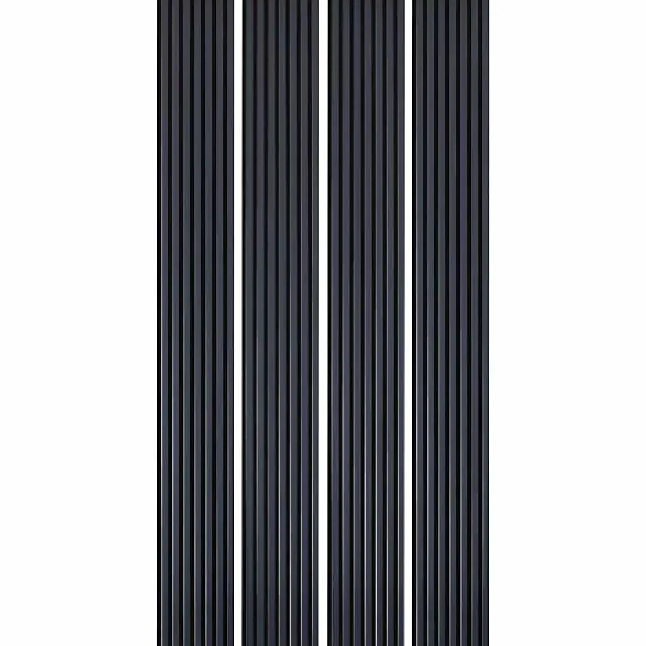 Lot de 4 Panneaux tasseaux bois 250 x 30 x 1,9 cm - bleu nuit/feutrine noir - 3m²-Decoon New