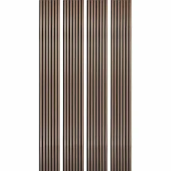 Lot de 4 Panneaux tasseaux bois 250 x 30 x 1,9 cm - rose gold/feutrine noir - 3m²-Decoon Online