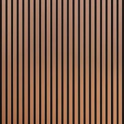 Lot de 4 Panneaux tasseaux bois 250 x 30 x 1,9 cm - rose gold/feutrine noir - 3m²-Decoon Online