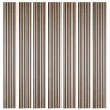 Lot de 7 panneaux tasseaux bois - 250x30x1 cm - Pack Mur TV bois 210cm - Lamelles chêne clair véritable fond noir - 5,25m²-Decoon Online