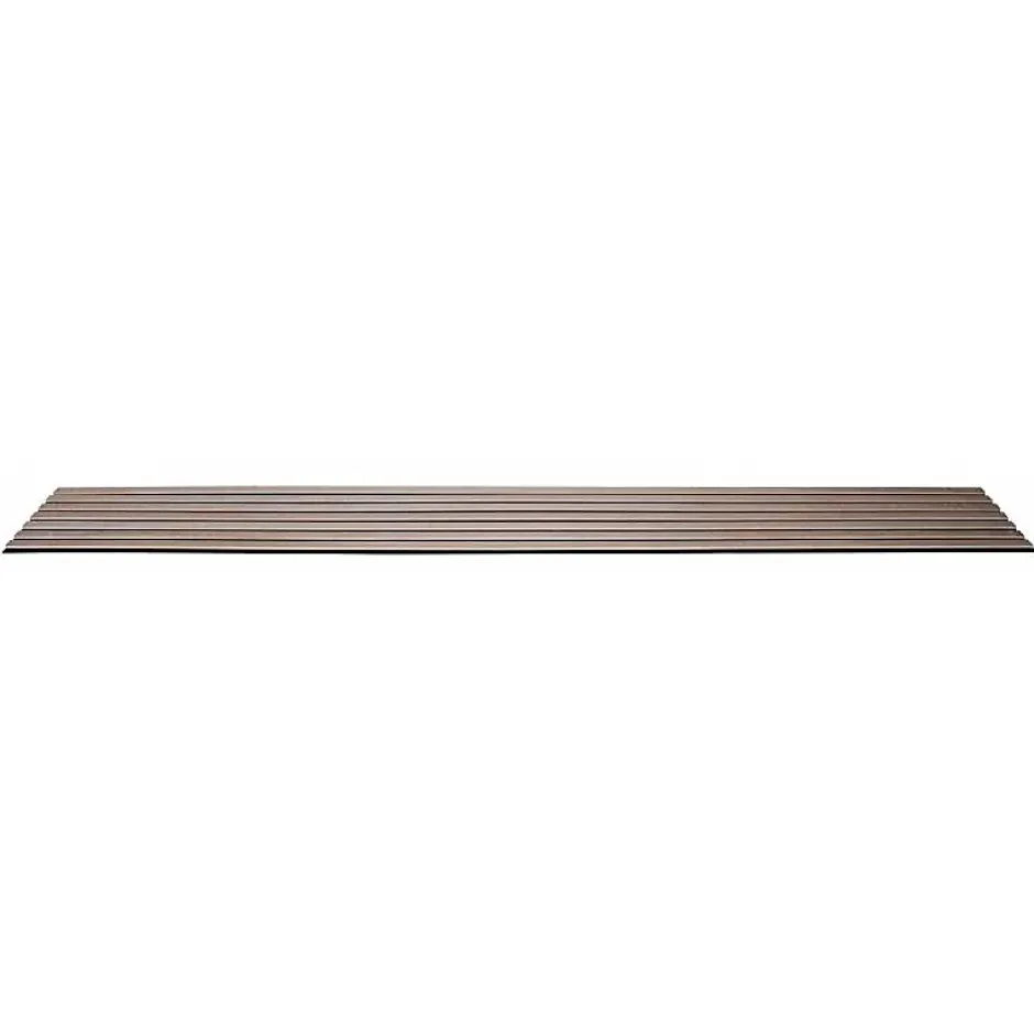 Lot de 7 panneaux tasseaux bois - 250x30x1 cm - Pack Mur TV bois 210cm - Lamelles chêne clair véritable fond noir - 5,25m²-Decoon Online