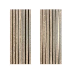 Forestea Lot de 2 Panneaux tasseaux MDF Catsle oak sur fond bronze 2770x287x20 mm -