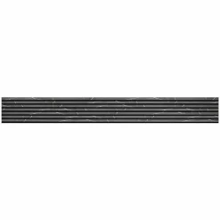 Decoon Lot de 2 Panneaux tasseaux bois 250 x 30 x 1,9 cm - décor marbre noir/feutrine noir - 1,5m²