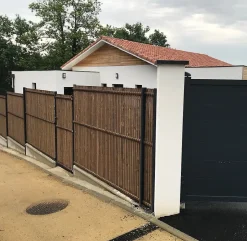 Wood&Sens Lot de 10 Planches Rabotées Sapin Traité marron, L.240 x l.9,4 cm x Ep.17 mm