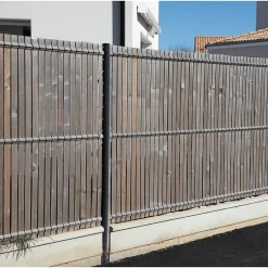 Wood&Sens Lot de 10 Planches Rabotées Sapin Traité marron, L.240 x l.9,4 cm x Ep.17 mm