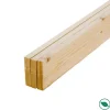 Forestea Lot de 3 planches sapin raboté 1800 x 96 x 18 mm