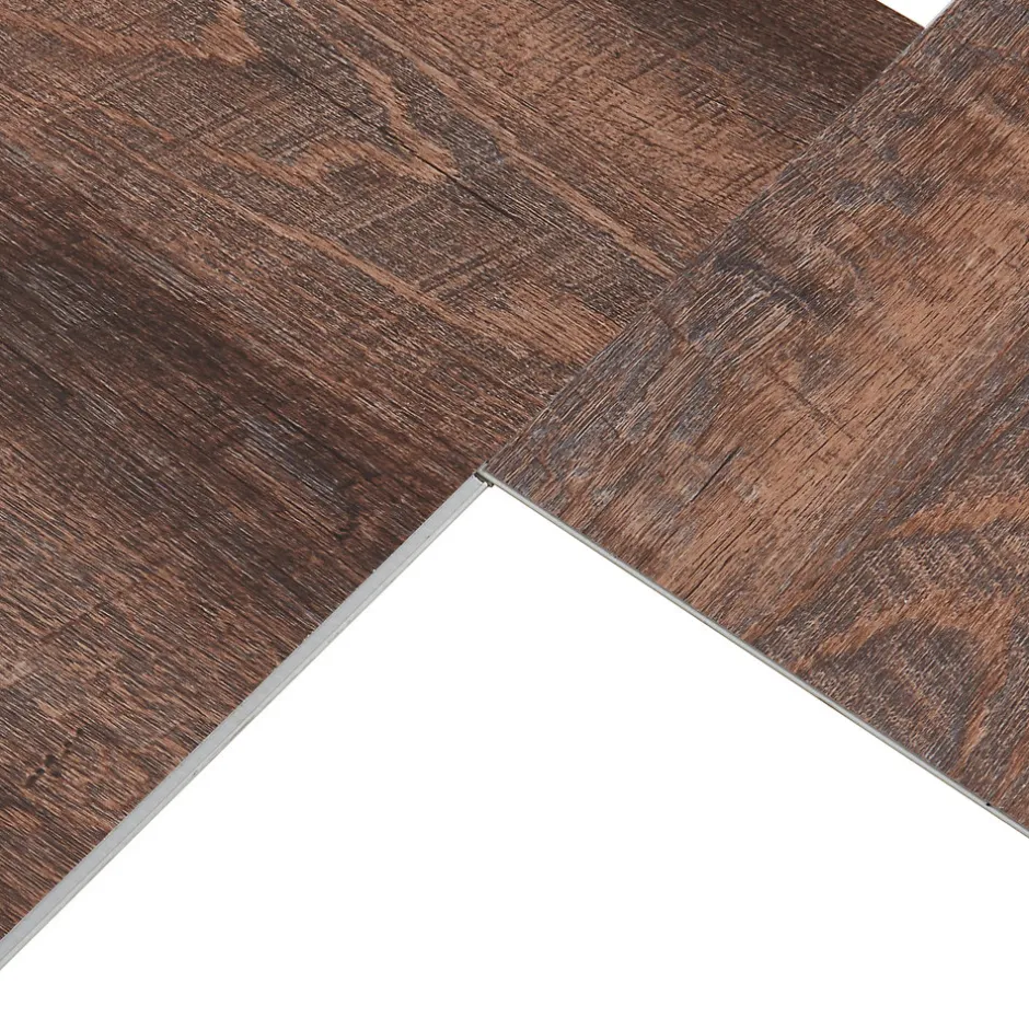 Lot de 120 planches vinyle SPC Okapirg 26,352 m² 5 mm 122 x 18 cm effet chêne rustique-Neu.Holz Sale