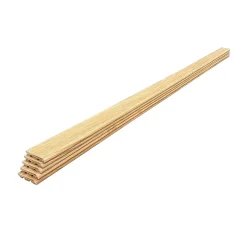 Lot de 5 Plinthes cache-fils Plaquées Chêne verni MDF, L.2,23 m x l.7,8 cm x Ep.12 mm-Wood&Sens Discount
