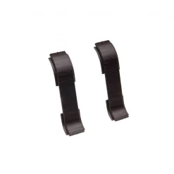 Monmobilierdesign Lot de 50 Plinthes goulotte passe-câble PVC 59 mm - 1,10 m avec angles, raccords et butées Wenge noir