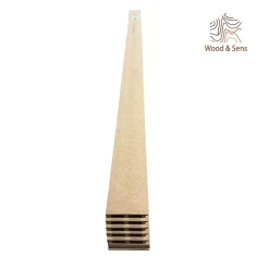 Wood&Sens Lot de 5 Plinthes MDF Passes-câbles à couvercle, L.2,44 m x H.10,8 cm, Ep.18 mm