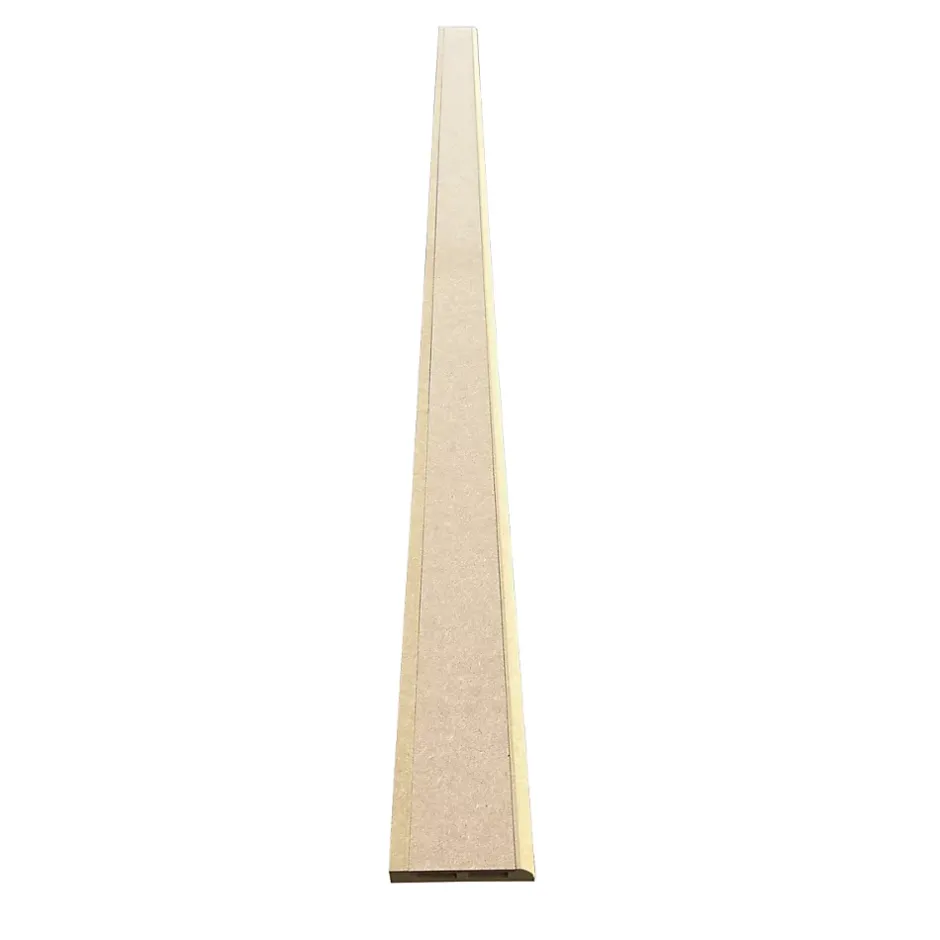Wood&Sens Lot de 5 Plinthes MDF Passes-câbles à couvercle, L.2.44 m x H.11 cm, Ep.18 mm
