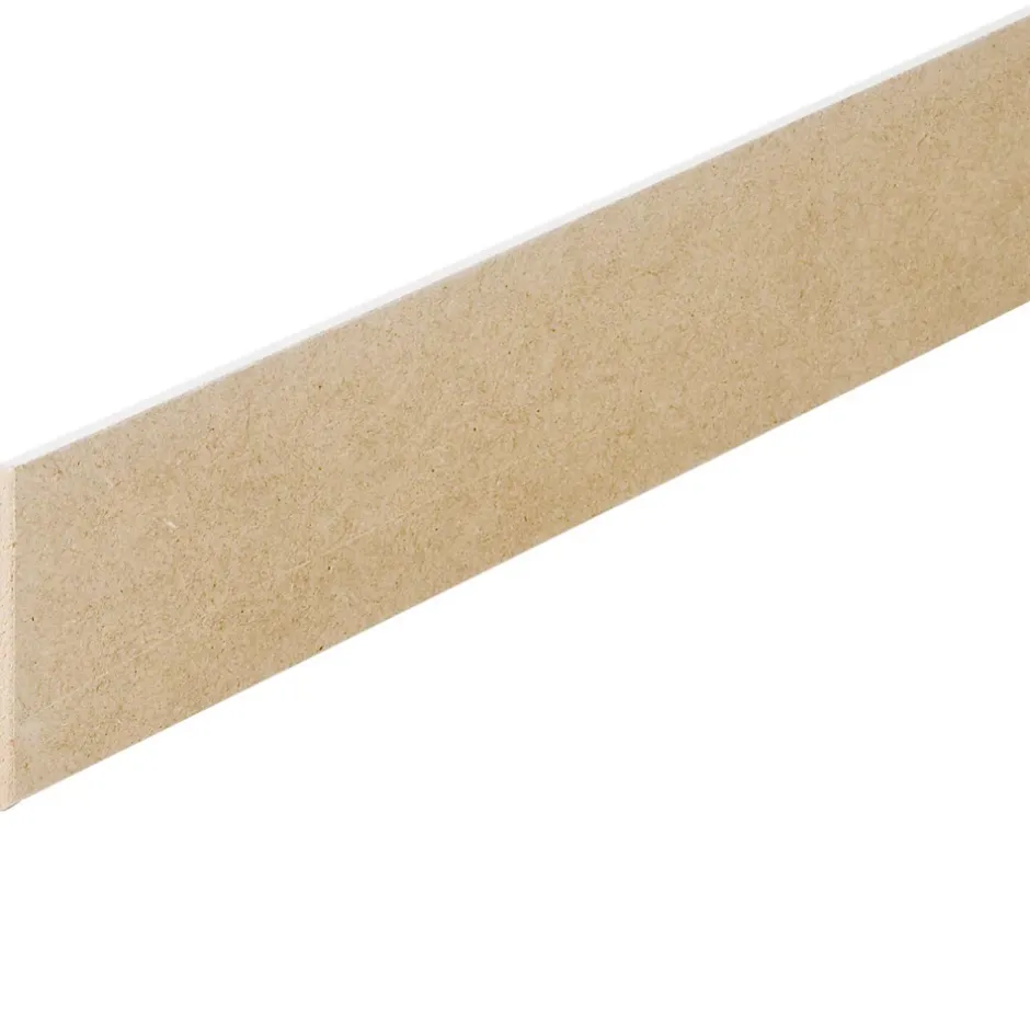 Forestea Lot de 5 Plinthes MDF prépeinte blanc 2400 x 100 x 10 mm