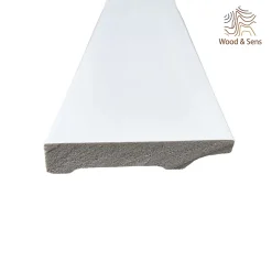 Wood&Sens Lot de 10 Plinthes Polymère avec Bord Arrondi 3mm, L.240 cm x P.8 cm, Ep.15 mm