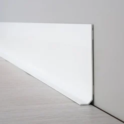 99Deco Lot de 10 Plinthes PVC Blanche - - H8 x L100 cm Profondeur 14 mm