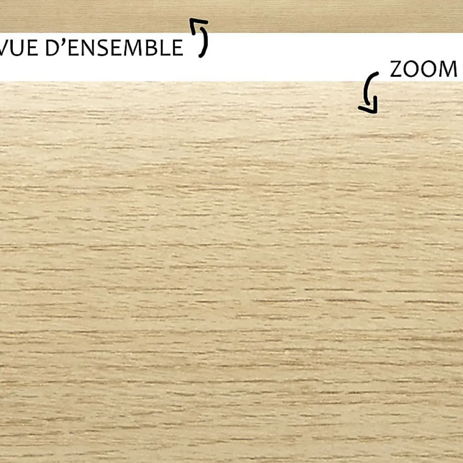 99Deco Lot de 10 Plinthes PVC Couleur Bois - - H8 x L100 cm Profondeur 14 mm