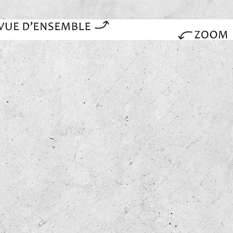 99Deco Lot de 10 Plinthes PVC Couleur Béton - - H8 x L100 cm Profondeur 14 mm