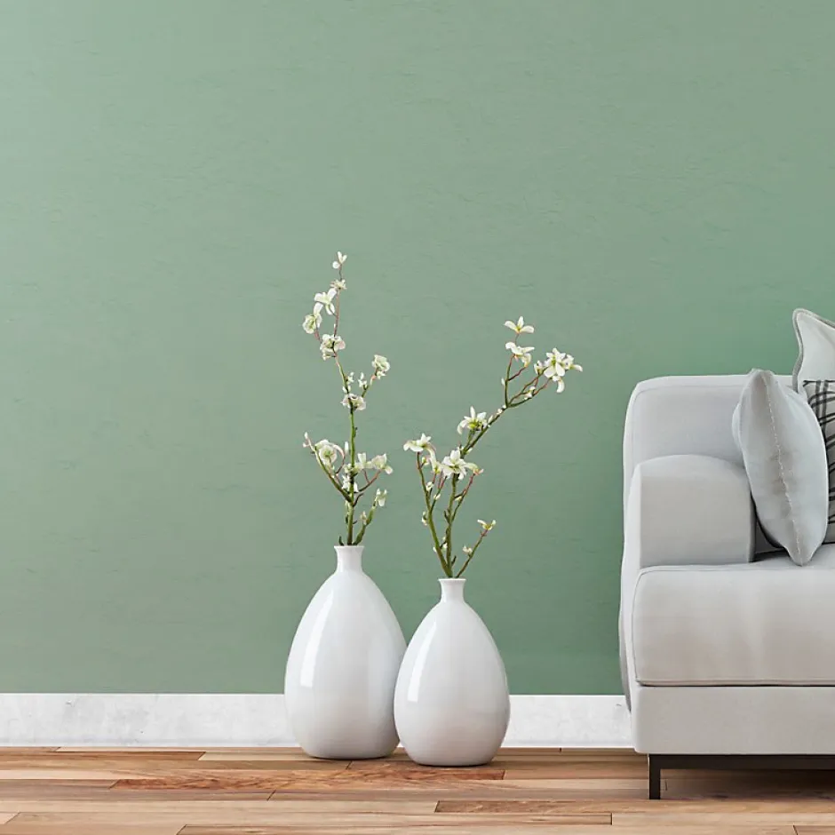 99Deco Lot de 10 Plinthes PVC Couleur Béton - - H8 x L100 cm Profondeur 14 mm