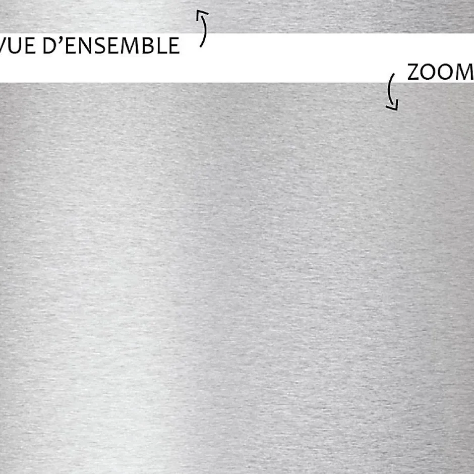 99Deco Lot de 10 Plinthes PVC Gris Alu - - H8 x L100 cm Profondeur 14 mm