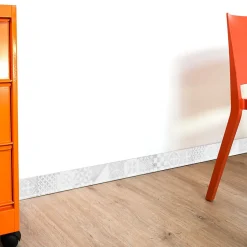 Lot de 25 Plinthes PVC Gris - - H8 x L200 cm Profondeur 14 mm-99Deco Sale