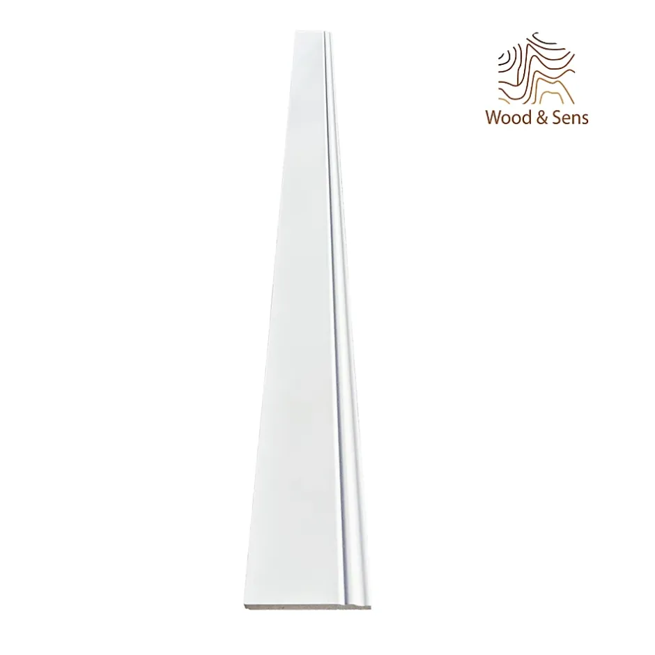 Lot de 5 Plinthes Style Prépeint MDF, L.2,44 m x l.14,8 cm x Ep.16 mm-Wood&Sens Clearance