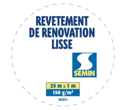 Lot de 5 Revêtements de Rénovation Lisse à Peindre - Rouleau de 25 x 1 m-Semin Sale