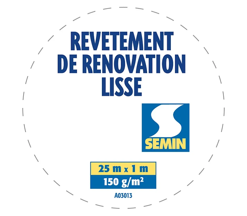 Lot de 3 Revêtements de Rénovation Lisse à Peindre - Rouleau de 25 x 1 m-Semin Outlet
