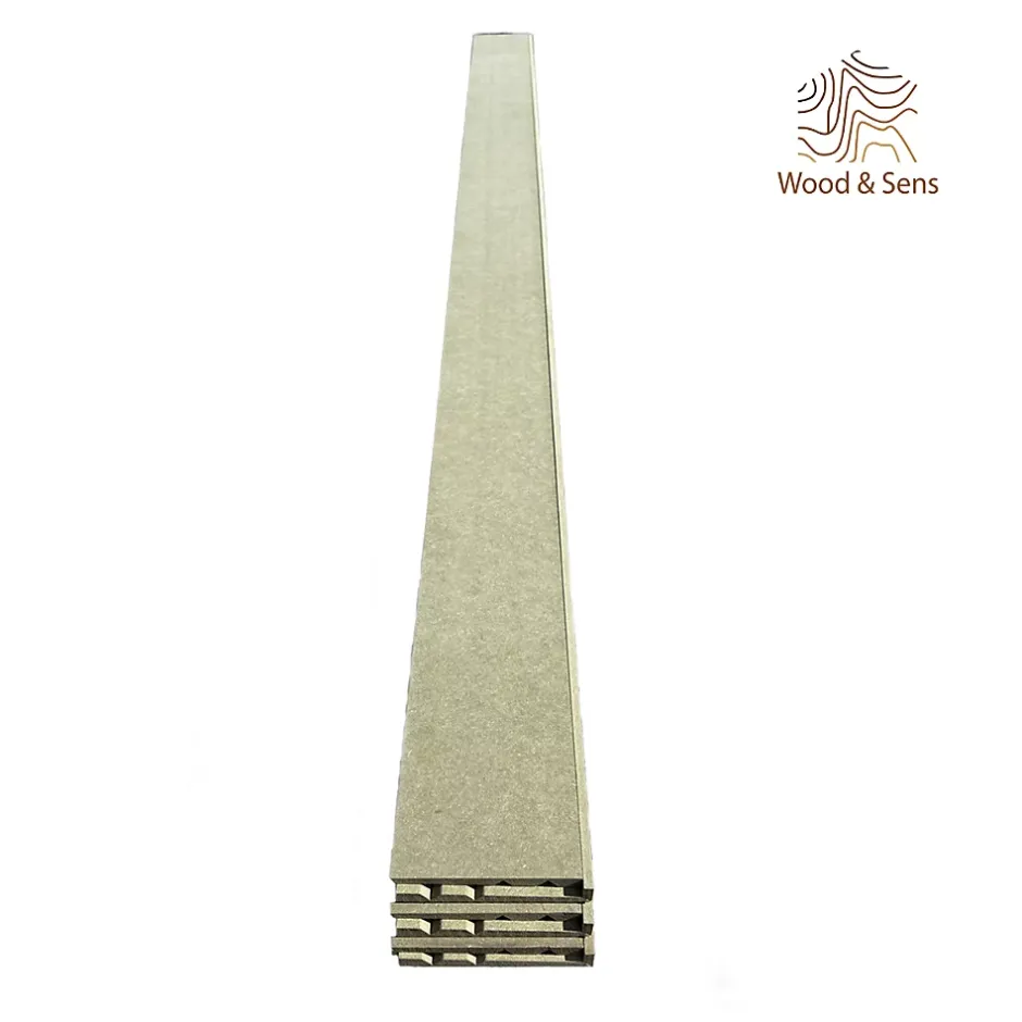 Wood&Sens Lot de 6 Surplinthes MDF Hydrofuge, L.2.44 m x H.13.1 cm, Ep.22 mm