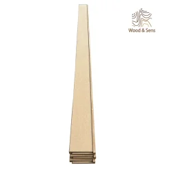 Lot de 6 Surplinthes MDF, L.2.44 m x H.12.8 cm, Ep.22 mm-Wood&Sens