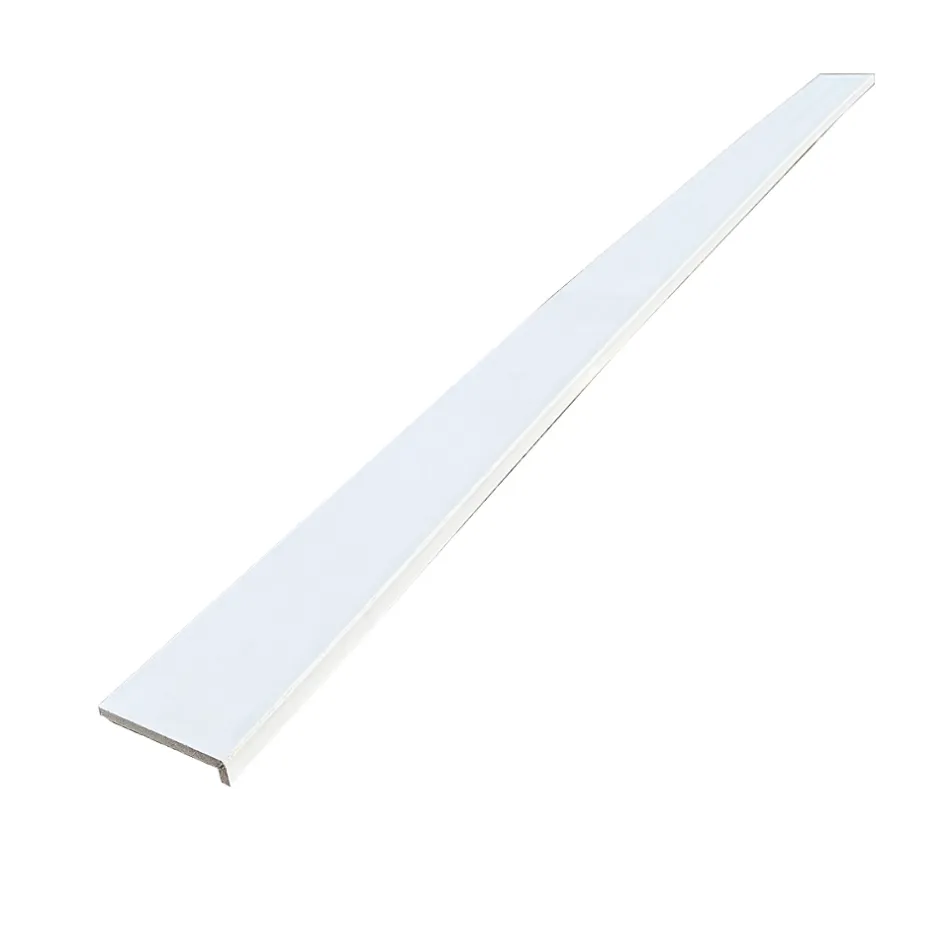 Lot de 6 Surplinthes MDF Revêtues Blanc, L.2.40 m x H.9.8 cm, Ep.22 mm-Wood&Sens New